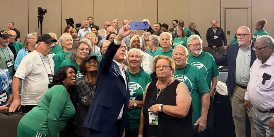 Pennsylvania Governor with retirees